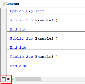 Module Procedure View